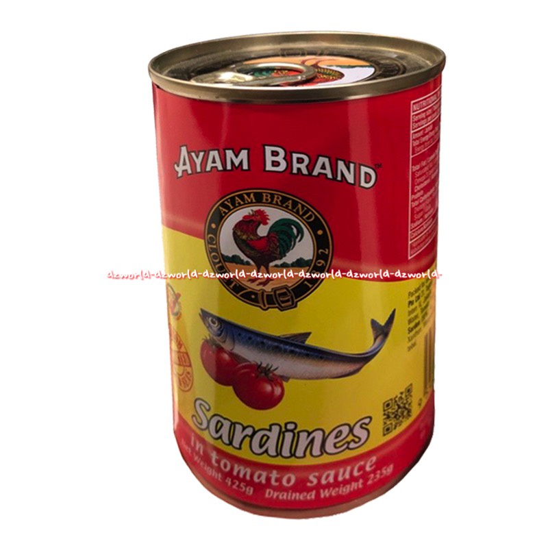 Ayam Brand Sardines In Tomato Sauce Sarden Kaleng 235gr Ikan Sardenes Ayambran Ikan Makarel Dalam Kaleng Macarel Fish