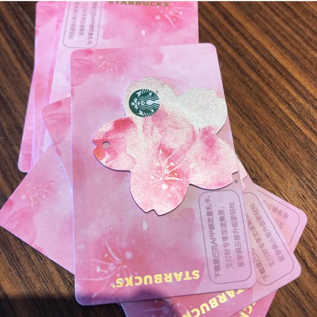 Starbucks China Sakura Card 2019 Die Cut Sakura