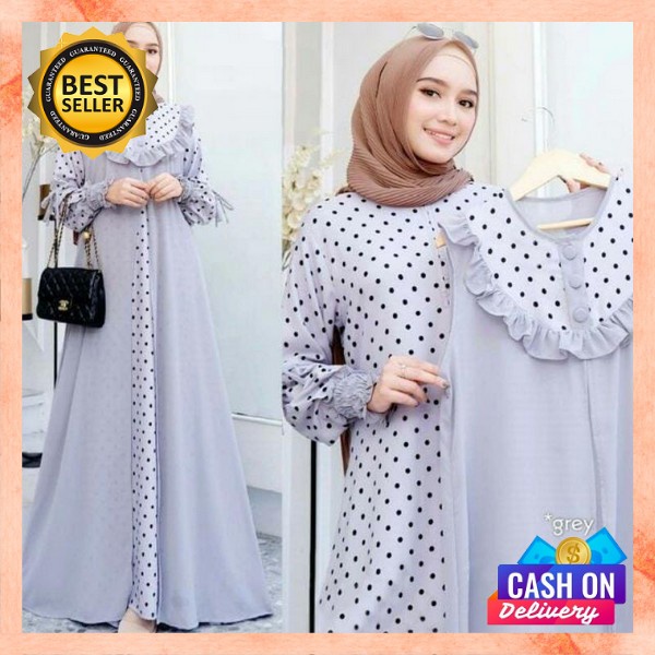 Baju Muslimah Murah Gamis Wanita Import Games Remaja Terbaru 2023 Ghamis Muslim Kekinian Dress Syari