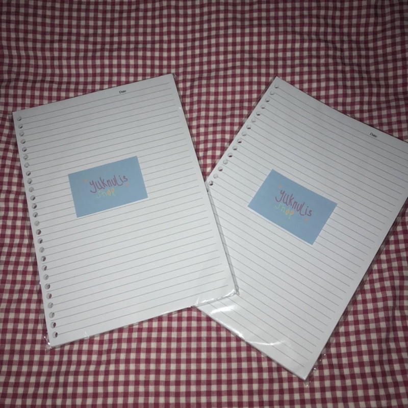

loose leaf B5 garis-garis