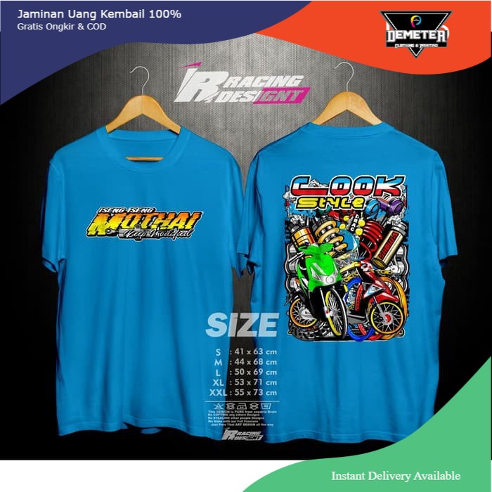 Kaos T-shirt Mothai Thailook Honda Beat Fi Kualitas Distro Terbaru  -IR Merch -Demeter