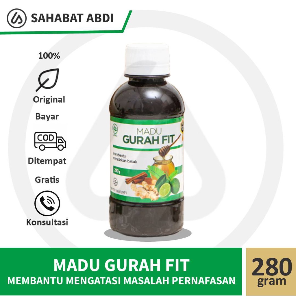 Madu Gurahfit Obat Batuk Flu Pereda Gangguan Pernapasan Madu Gurah Fit