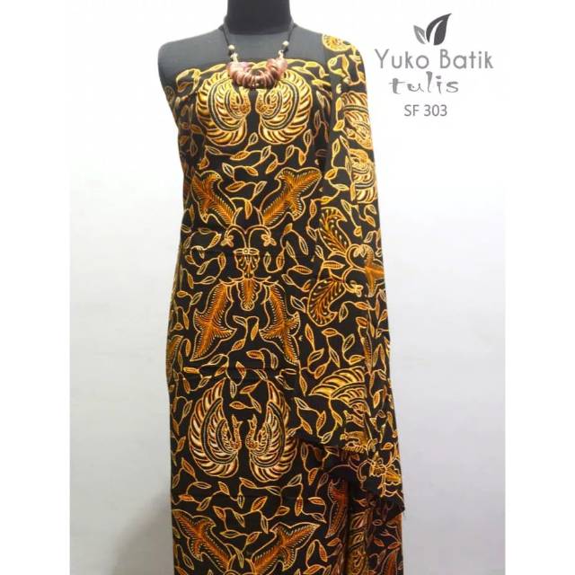 Kain Batik Tulis Motif Klasik Jogja Babon Angrem Riningan Sogan Gold