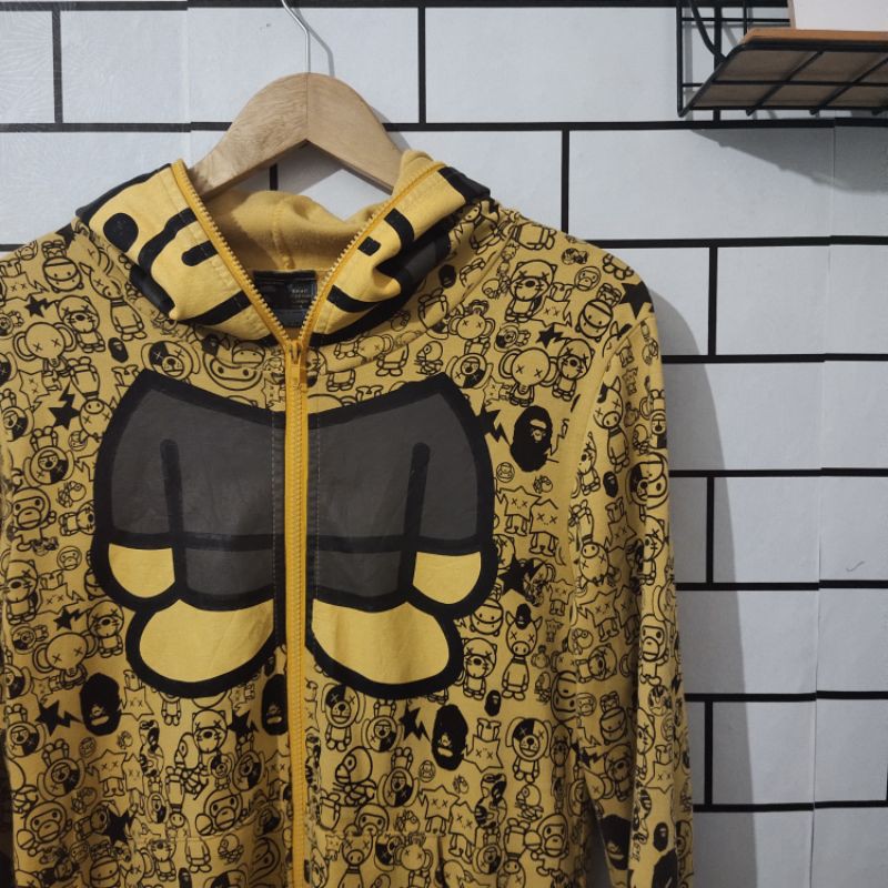 HOODIE ZIPPER BAPE BABY MILO SECOND ORIGINAL