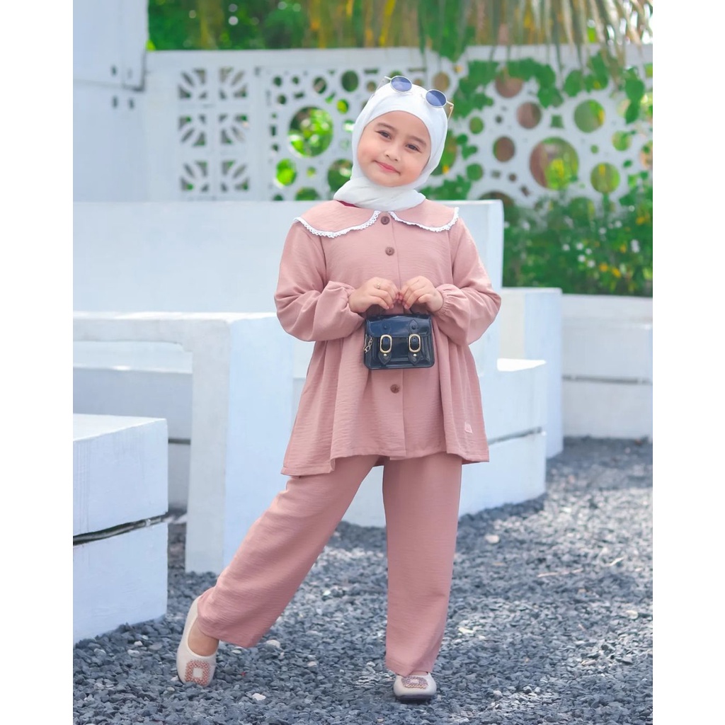 Murah Gamis Anak murah Oneset Lubna Elegan