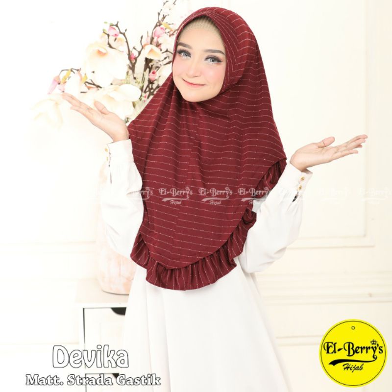 HIJAB EL BERRYS DEVIKA / HIJAB INSTAN / HIJAB JERSEY / HIJAB GROSIR MURAH KEKINIAN