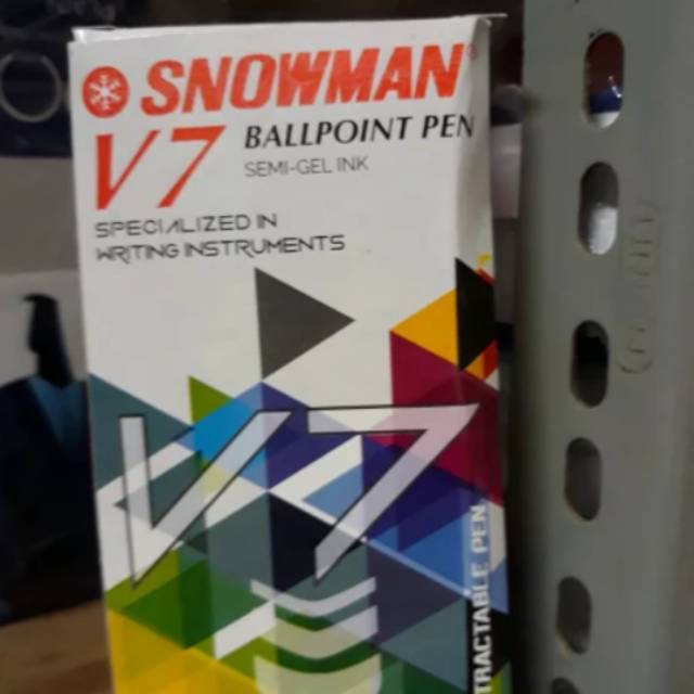 

BALLPOINT SNOWMAN V-7 CRYSTAL BLACK/BLUE Per lusin