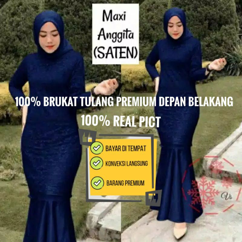 Gamis Brukat Mewah Baju Pesta Busui Anggita Devisila