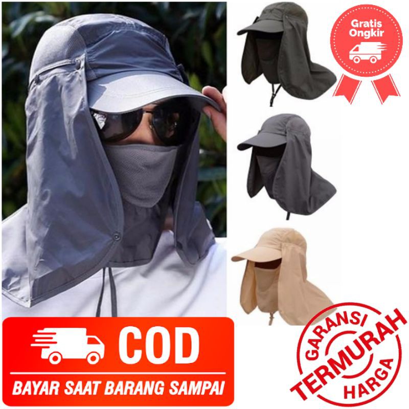 TOPI MANCING TOPI HIKING TOPI OUTDOOR TOPI MEMAMCING TOPI TENTARA JEPANG ANTI UV MATAHARI