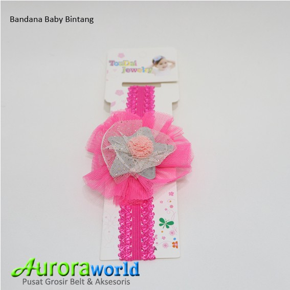 Auoraworld Official Baby Headband Bandana Bando Pita Love Bayi Premium Import Quality