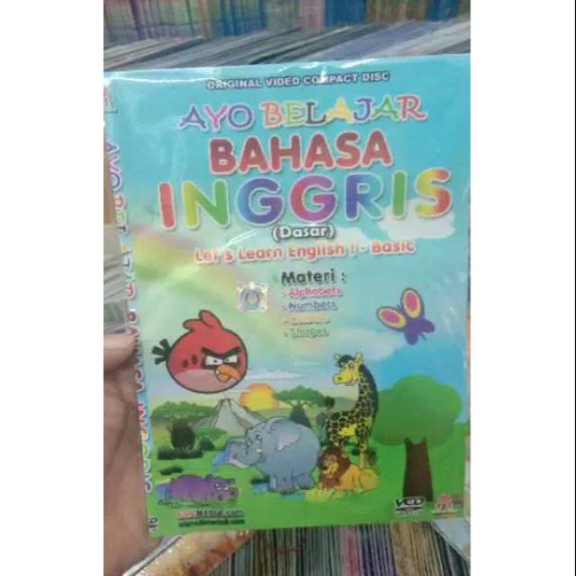 (ISI 3)VCD ORIGINAL EDUKASI ANAK PINTAR BAHASA INGGRIS 2/3 + AYO BELAJAR
