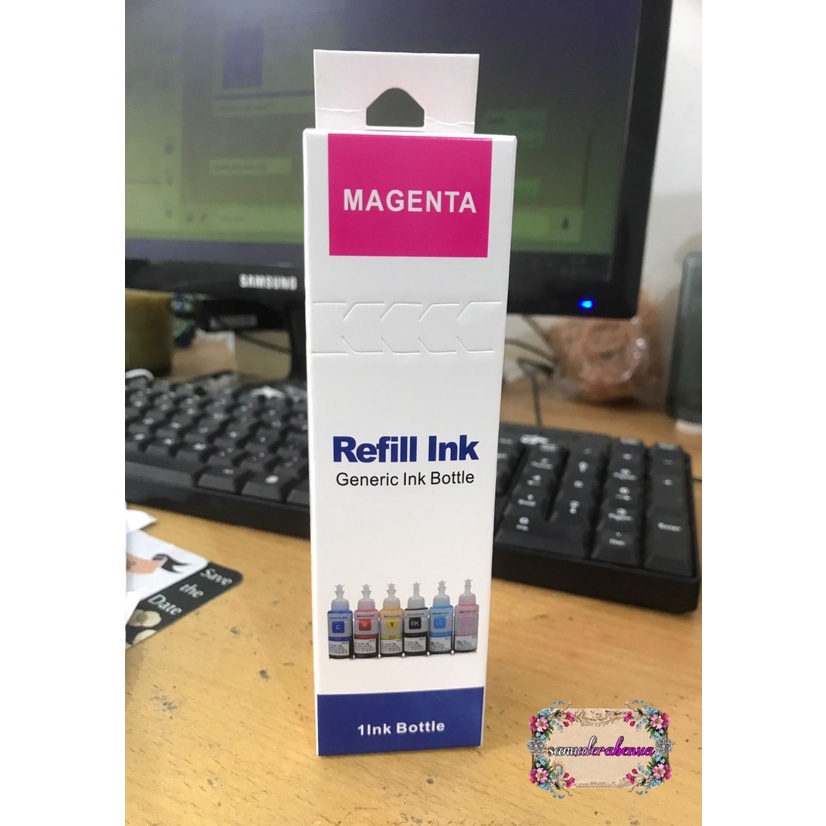 REFILL TINTA INK INKJET ISI ULANG PRINTER EPSON L100 L101 L110 L200 L210 L211 L300 L301 L303 L350 L351 L355 L455 L550 L551 L555 L558 L800 L801 70 ML SB3005