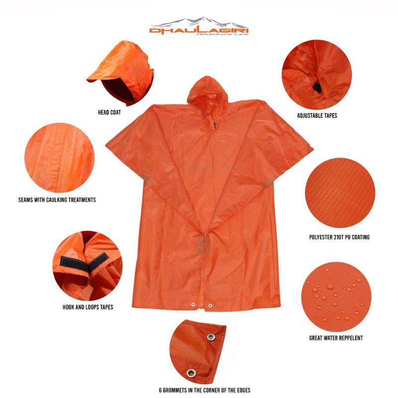 Dhaulagiri Ponco 3in1 Jas hujan Outdoor - Flysheet Multifungsi