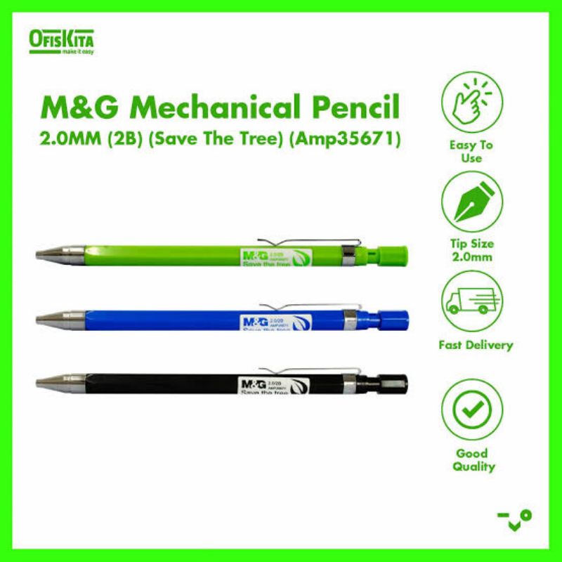 

M&G MECHANICAL PENCIL 2.0 PENSIL MEKANIK CETEK CETREK ISI BESAR