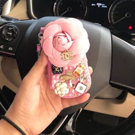 Gantungan kunci mobil stnk dompet kunci mobil stnk dompet kunci mobil pita blink Gantungan Kunci STNK Sarung Dompet Remote Kunci anna sui bunga rose