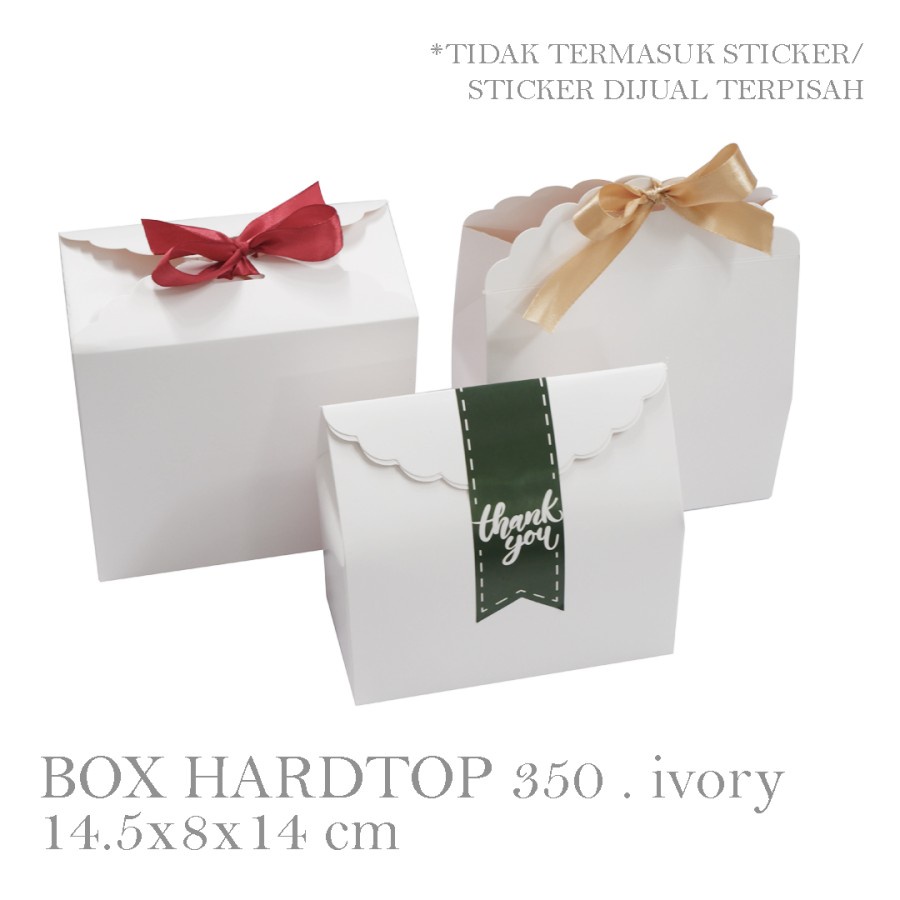 

[HARGA 10PCS] BOX COOKIES 350gr / BOX TOPLES HARDTOP 350gr / IVORY 300GR