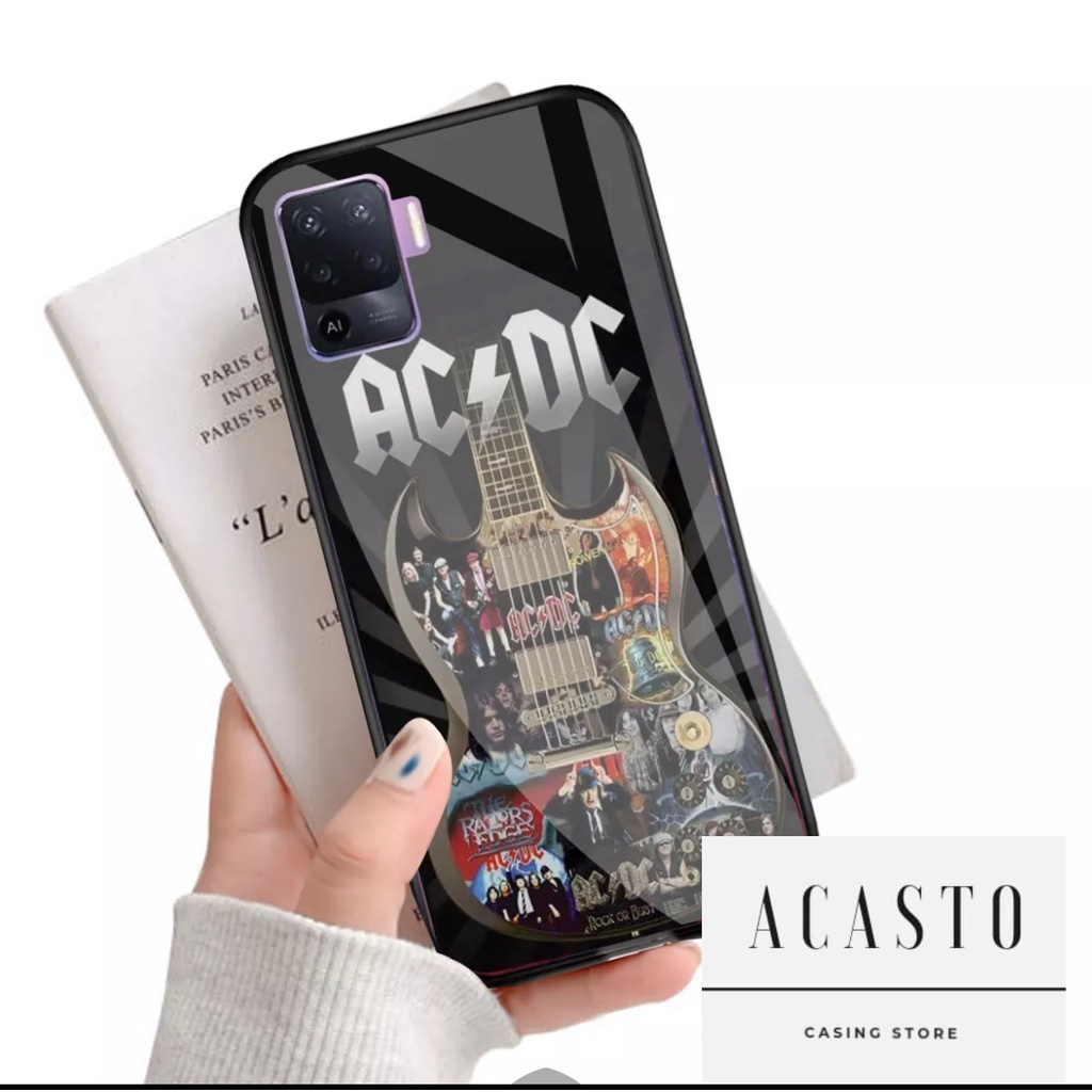 ACASTO Case Oppo Reno 5F motif fashion music band art style 001 custom case design casing pria & wan