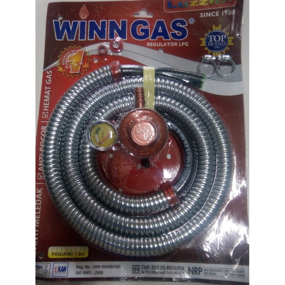 WINN GAS Regulator &amp; selang Gas Tekanan rendah