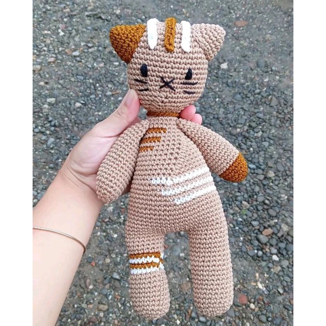 Boneka Rajut Kucing / Boneka bayi / boneka new born/ boneka rajut / kado bayi