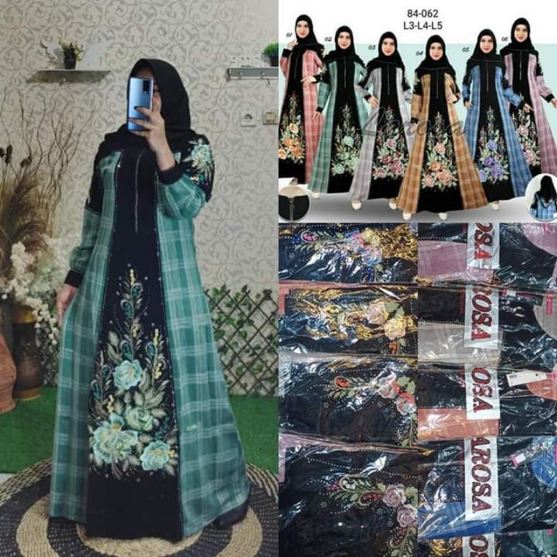 GamisKotakJumboSetKerudungLarosa