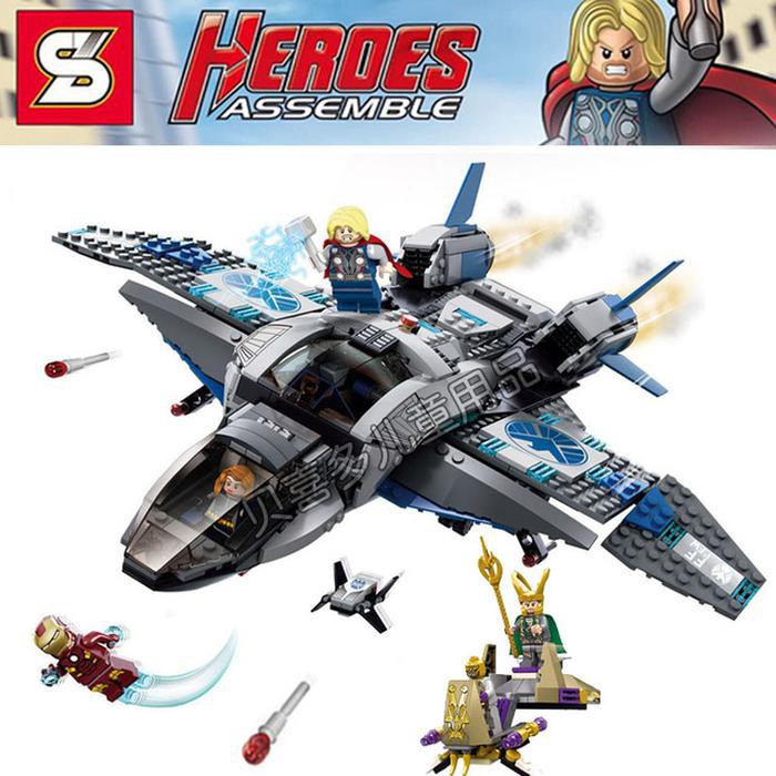 Lego SY 327 Super Heroes Avengers ( Quinjet Aerial Battle ) Isi : 765