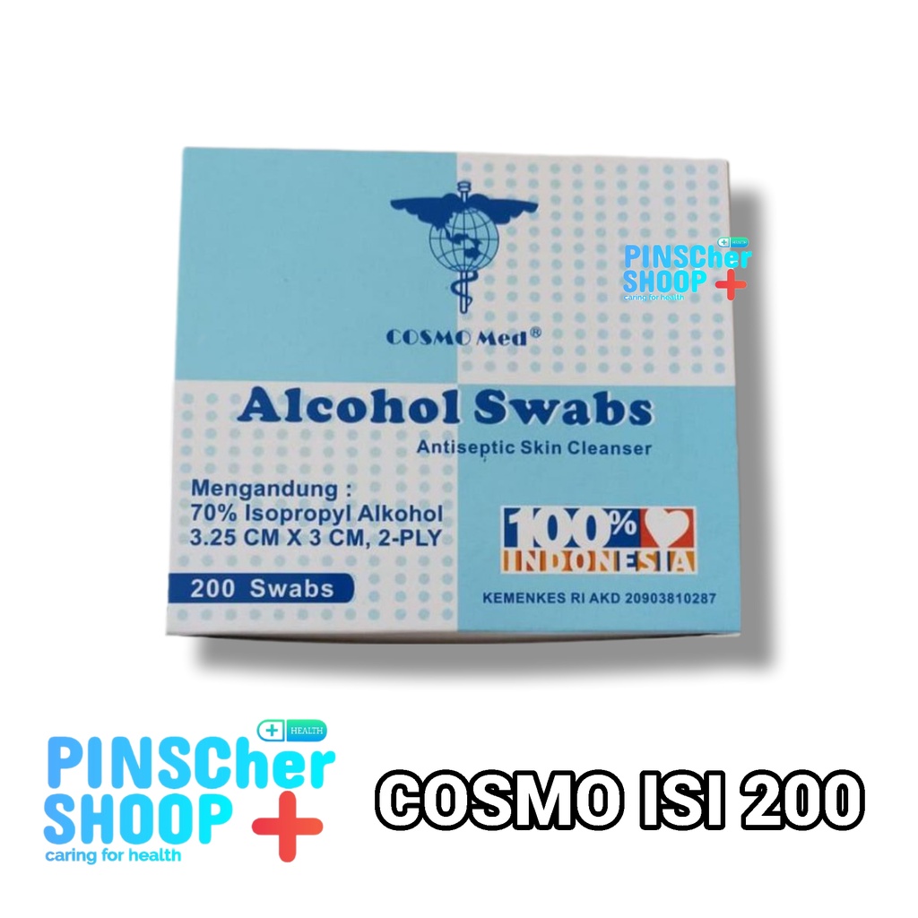 Alkohol Swab GP Care / Hexacare Tisue Alcohol Isi 200 Pcs