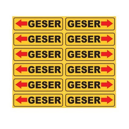 

stiker geser stiker pintu arah geser uk 17×5cm