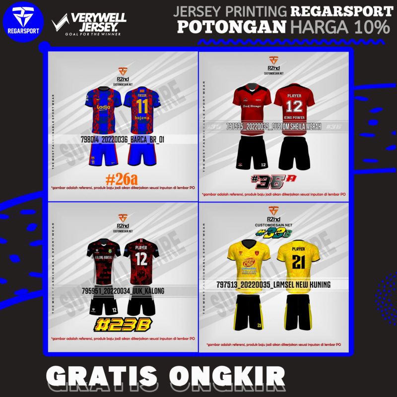 KAOS JERSEY PRINTING OLAHRAGA JERSEY BOLA PRINTING JERSEY FUTSAL PRINTING KAOS FUTSAL PRINTING KAOS 
