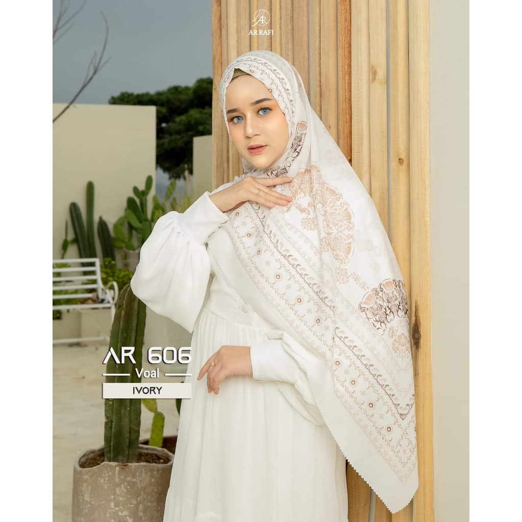 Jilbab Hijab Segi Empat Terbaru Arrafi AR 606 ORI Kerudung Segi Empat Arrafi