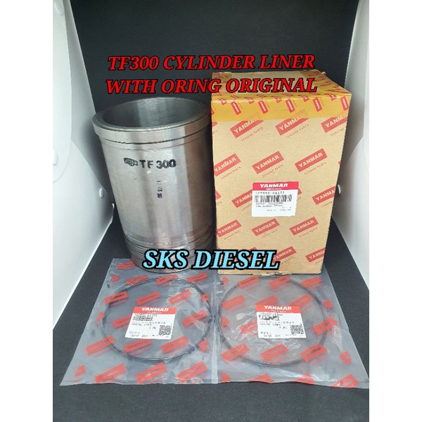 TF300 TF 300 TF-300 Cylinder Liner With Oring Boring Bambu Mesin Diesel Yanmar Original