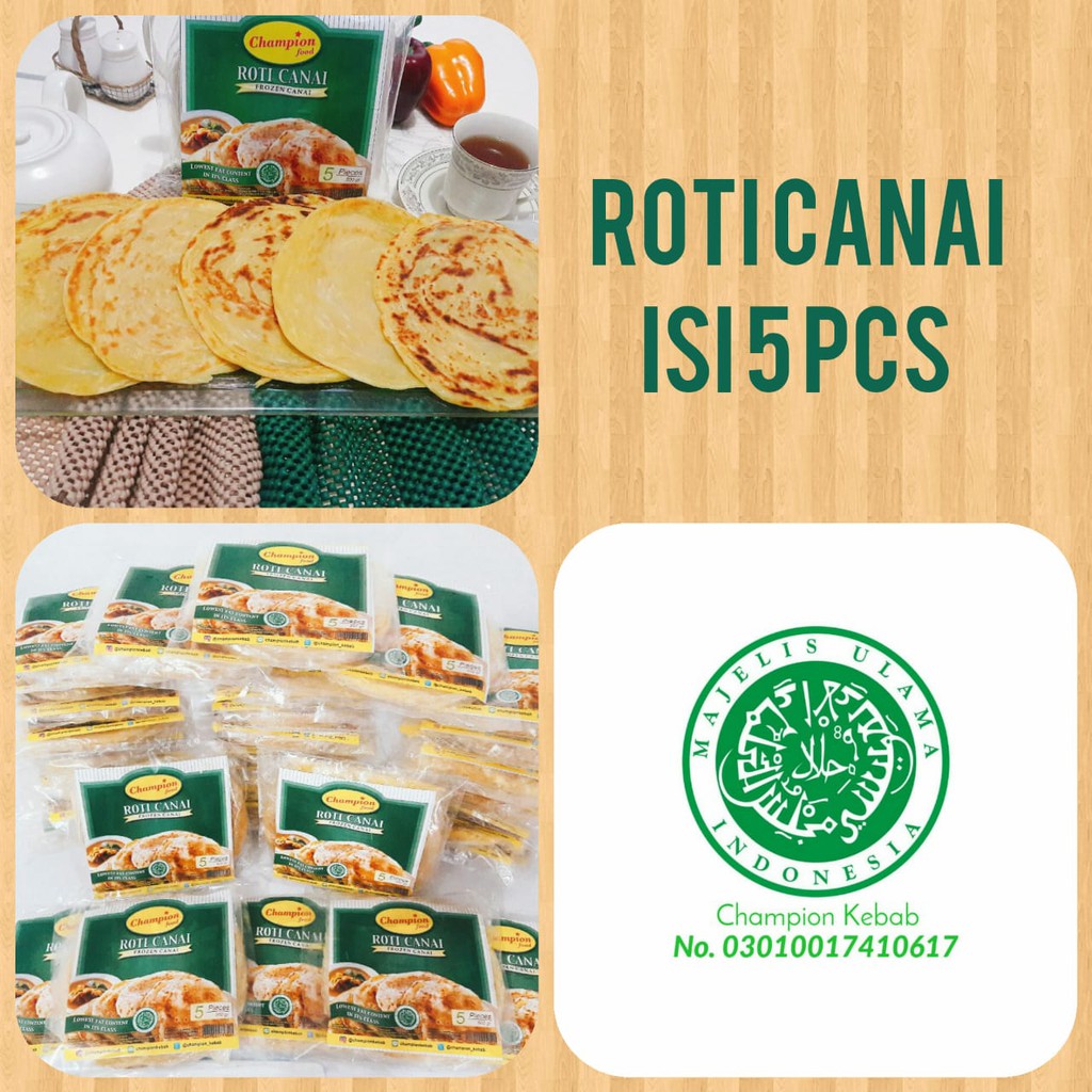 

ROTI CANAI FROZEN ISI 5PCS.