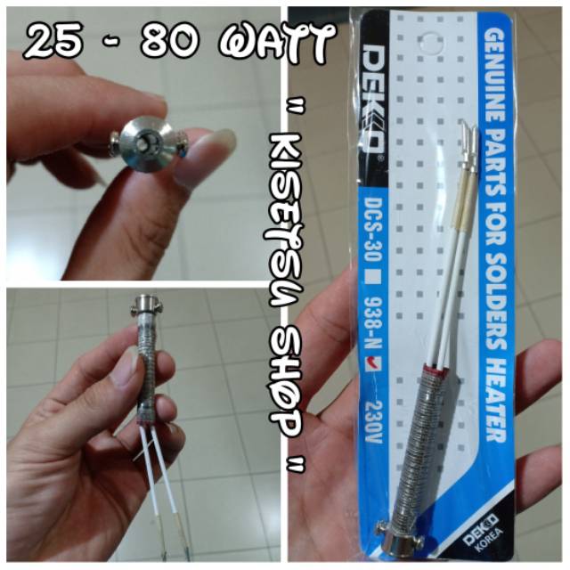 ELEMEN SOLDER TYPE 938-N 25-80 WATT MERK DEKKO