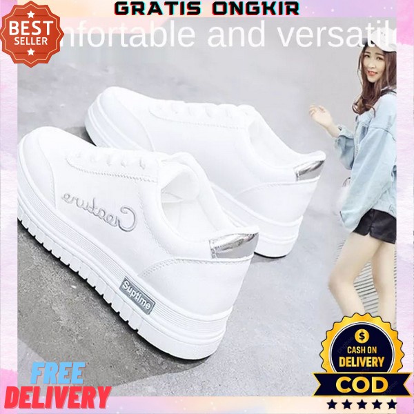 Sepatu Sneakers Slip On Wanita Cewek Sepatu Sport Olahraga Tanpa Tali Slop Kets Sneaker Murah Import