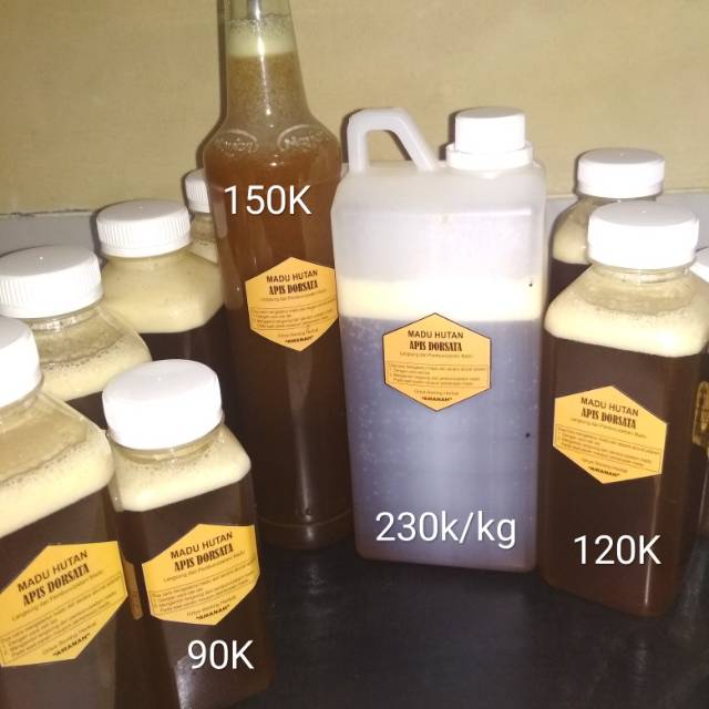 

Madu hutan apis dorsata mentah asli/bukan olahan