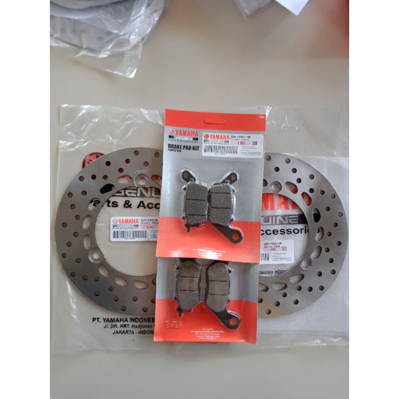Piringan Cakram Depan Belakang+Kampas Rem Yamaha N-max kualitas ori