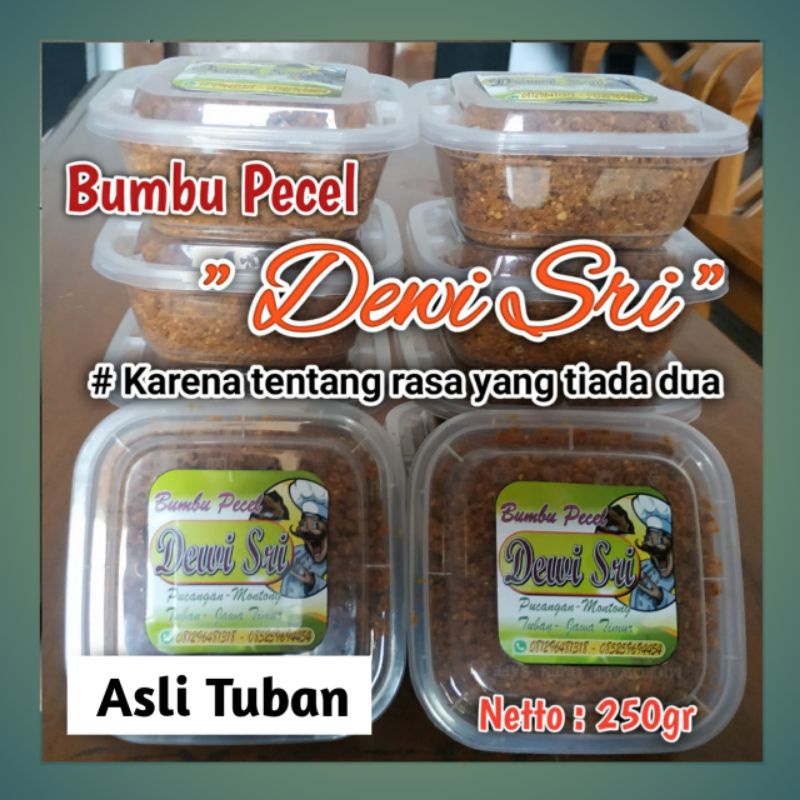 

SAMBEL PECEL|BUMBU PECEL SANGRAI DEWI SRI PECEL ASLI WONG TUBAN NETTO 250gr