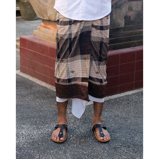 Saput Endek Kombinasi Bordir / Busana Adat Bali / Busana Adat Bali Pria / Pakaian Adat Bali