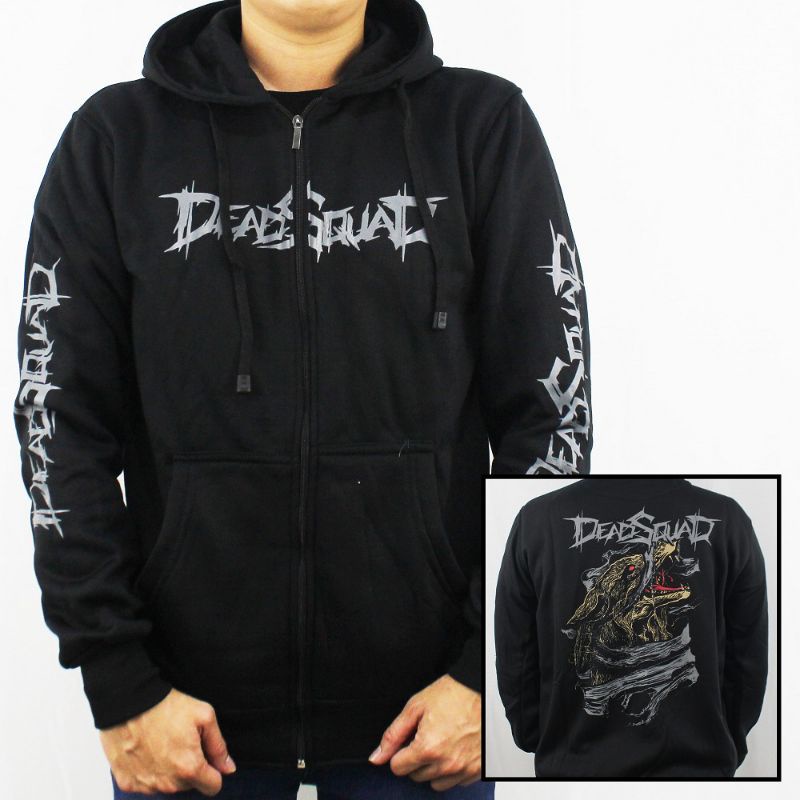 JAKET DEADQUAD SERIGALA METAL L XL XXL  JAKET MUSIK