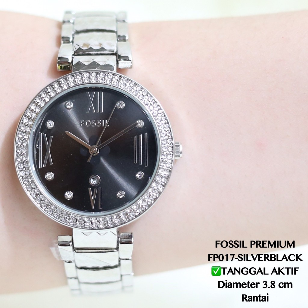 Jam tangan wanita premium stainless pesta tanggal aktif guess  FP017