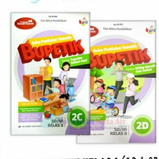 BUPETIK 2C & 2D KELAS 2 SD K13N ORIGINAL ERLANGGA
