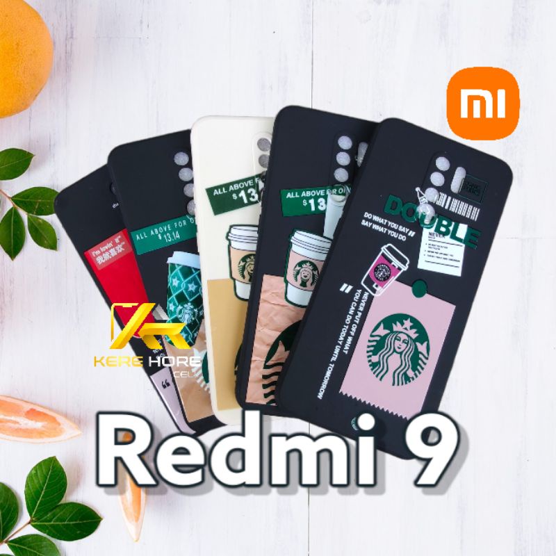CASE REDMI 9 SQUARE EDGE SOFTCASE STARBUCKS REDMI 9