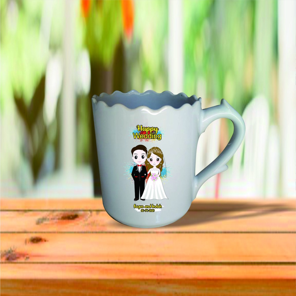 Mug, Kado Ultah, Kado wisuda, Souvenir, Mug Flower
