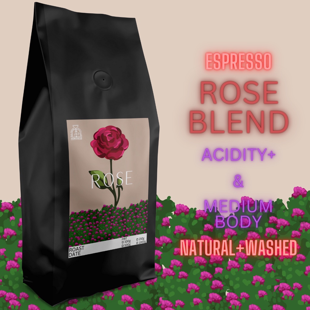 

ROSE BLEND - Full Arabika Natural Washed - 1000 Gram - Acidity