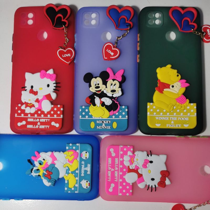 Softcase tpu overseas timbul tempel Y20i Redmi 9c motif random ya