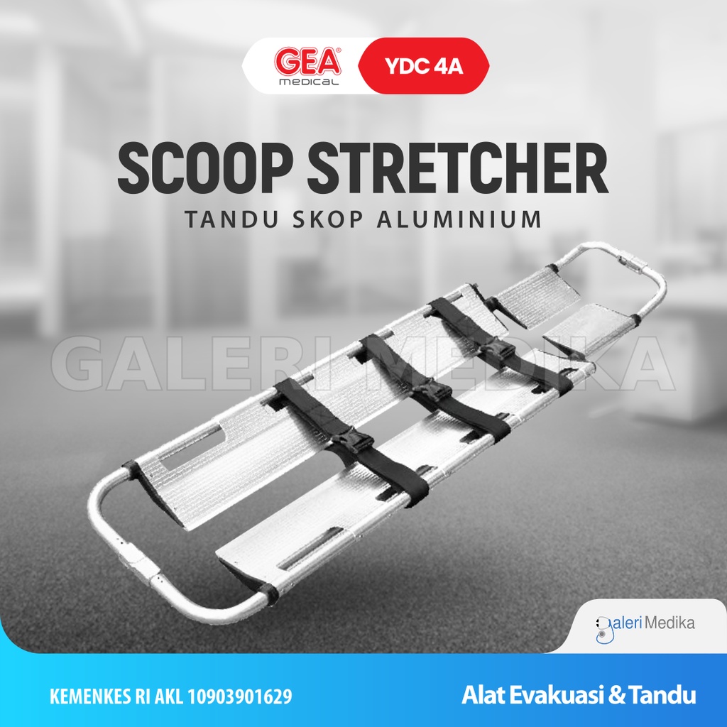 Tandu / Scoop Stretcher GEA YDC 4A/4B Alumunium - Tandu Evakuasi