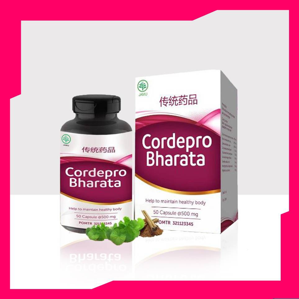 Cordepro Bharata Original isi 50 Kapsul Herbal Asli Indonesia