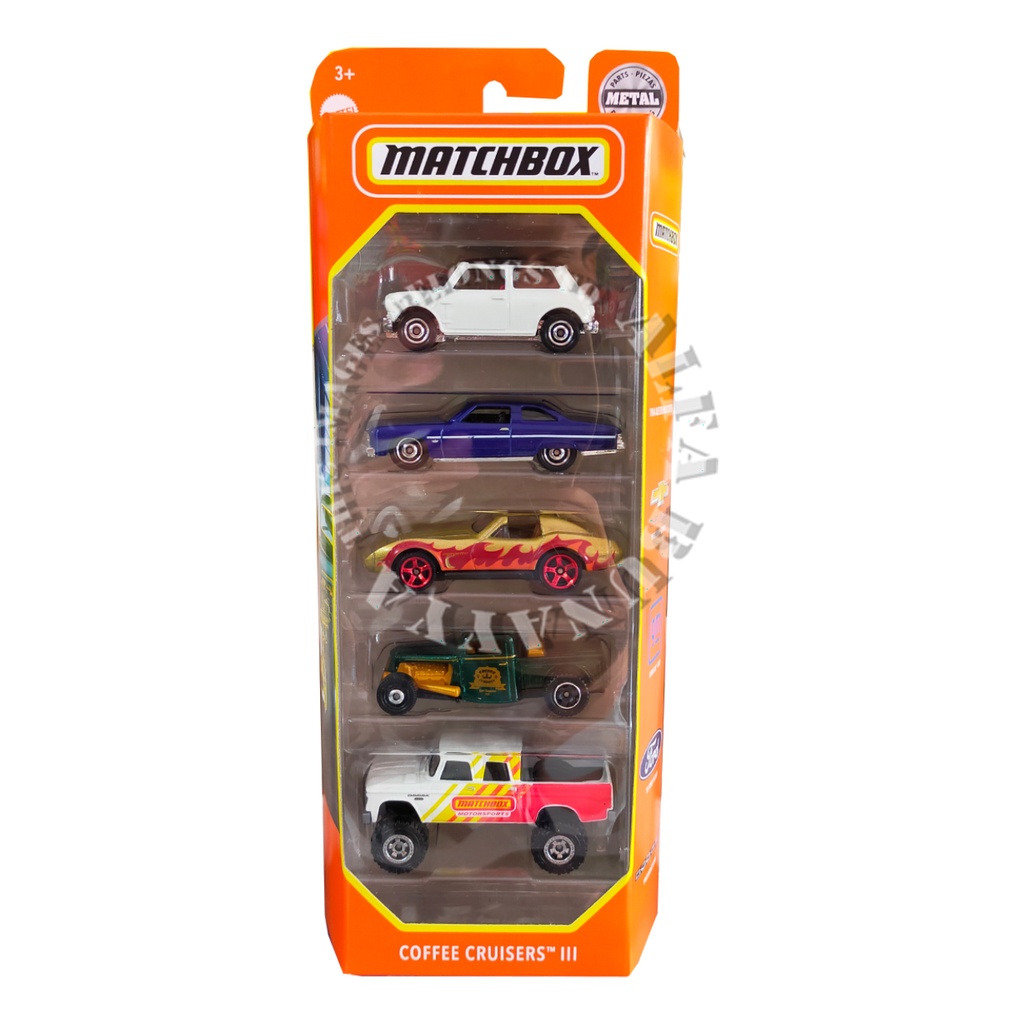 Diescast Cars Set 5 - Gift Pack - MATCHBOX ORIGINAL MATTEL ISI 5 MOBIL - Mobil Match Box