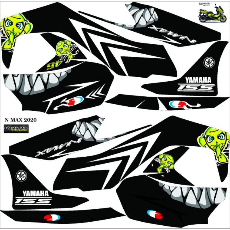STRIPING N MAX 2020 DECAL YAMAHA NEW N MAX 2020 STICKER N MAX NEW NMAX 2020 YAMAHA NMAX "SHARK"