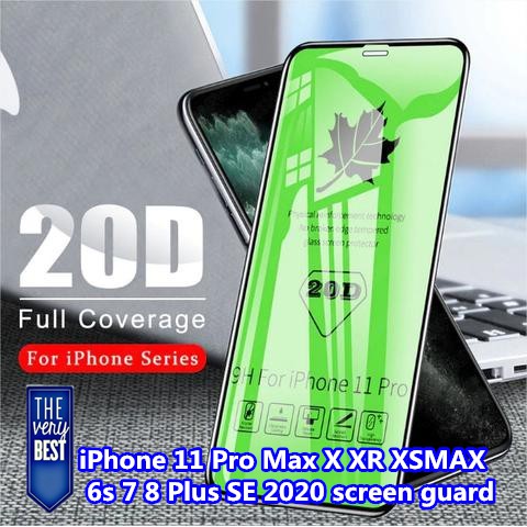 IPhone Screen Protector for iPhone 11 12 13 14 Pro max XR X Xs Max 6S 6sPlus 7 8 7Plus 14 Plus 20D Process IPhone Tempered Glass