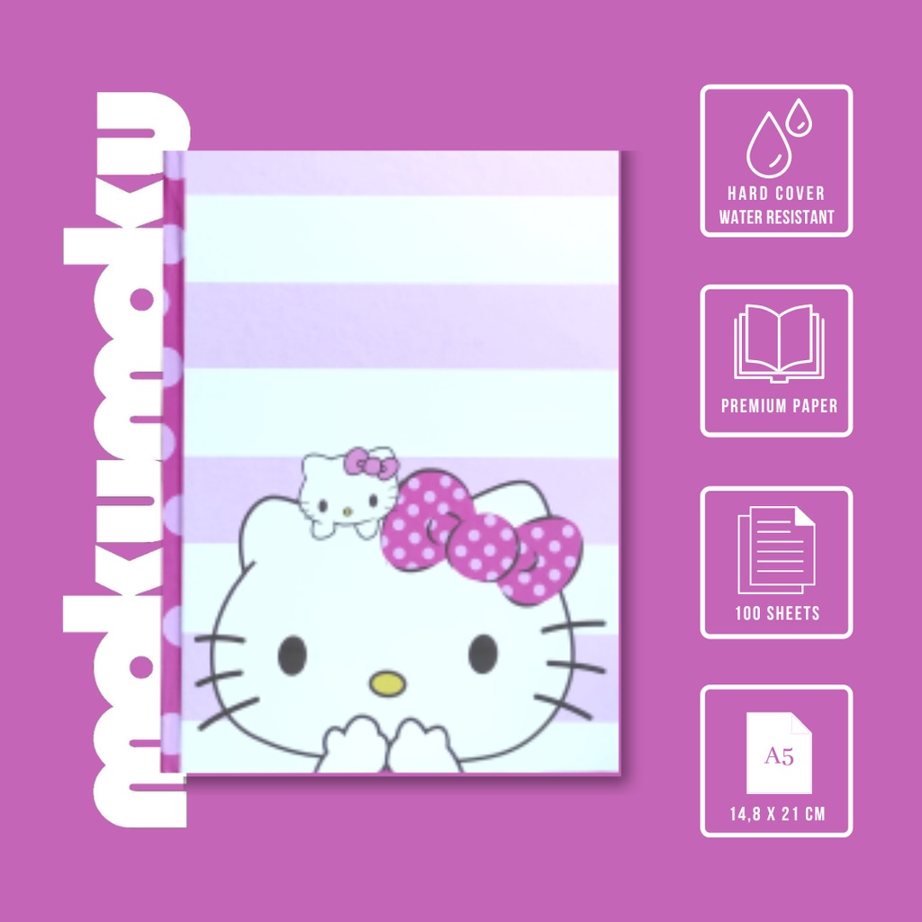 

Buku Tulis / Notebook Hardcover Hellokitty & Friends